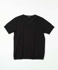 5351POURLESHOMMES/セーターマシーン Vネック 半袖ニットTシャツ/505276011