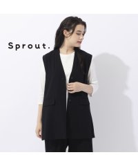 Liliane Burty/【Sprout.】マットサテン　ロングベスト［セットアップ可］/505375201