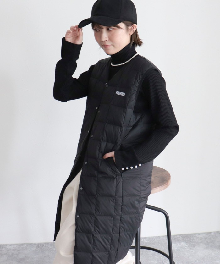 TAION×fredy emue  別注　ロングダウンベスト セール 20%OFF】【別注】【TAION×fredy emue】ロングダウン