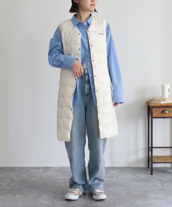 TAION×fredy emue  別注　ロングダウンベスト セール 20%OFF】【別注】【TAION×fredy emue】ロングダウン