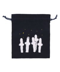 cinemacollection/ムーミン 巾着袋 サガラ刺繍巾着 ニョロニョロ 星空 北欧 サンスター文具 きんちゃくポーチ 小物入れ キャラクター グッズ /505405089