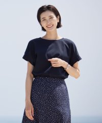 J.PRESS LADIES（LARGE SIZE）/【WEB限定カラーあり・接触冷感・UVケア】コンパクトコットンスムース タックスリーブ カットソー/505405527