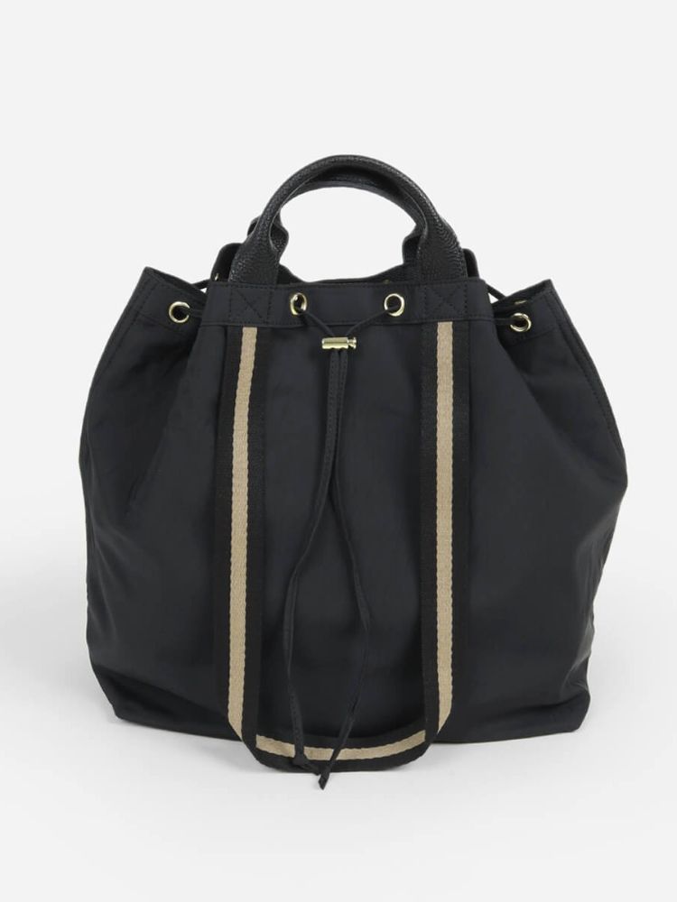 ラシュッド LASUD ラインテープ2WAY巾着トートバッグ(505406023