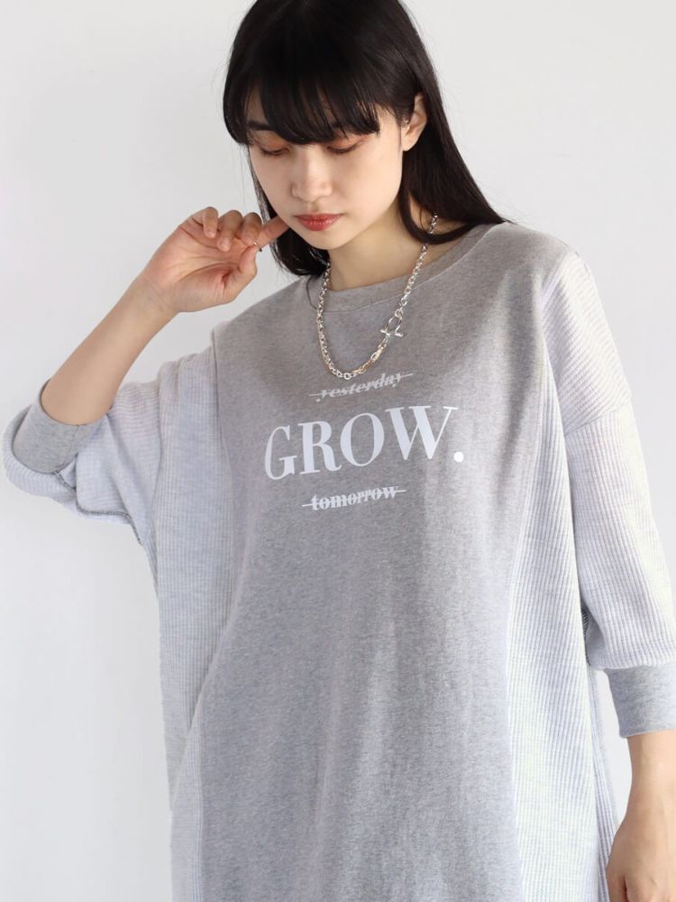 ワッフルスリーブロゴトップス - LASUD - LASUD｜YAMADAYA STORE