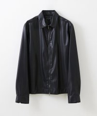 MICHEL KLEIN HOMME/フェイクレザーシャツジャケット/505410328