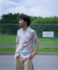 GARDEN/Aloha Blossom x URU/アロハブロッサム x ウル/BLUSH CAMO SHIRTS/505410479