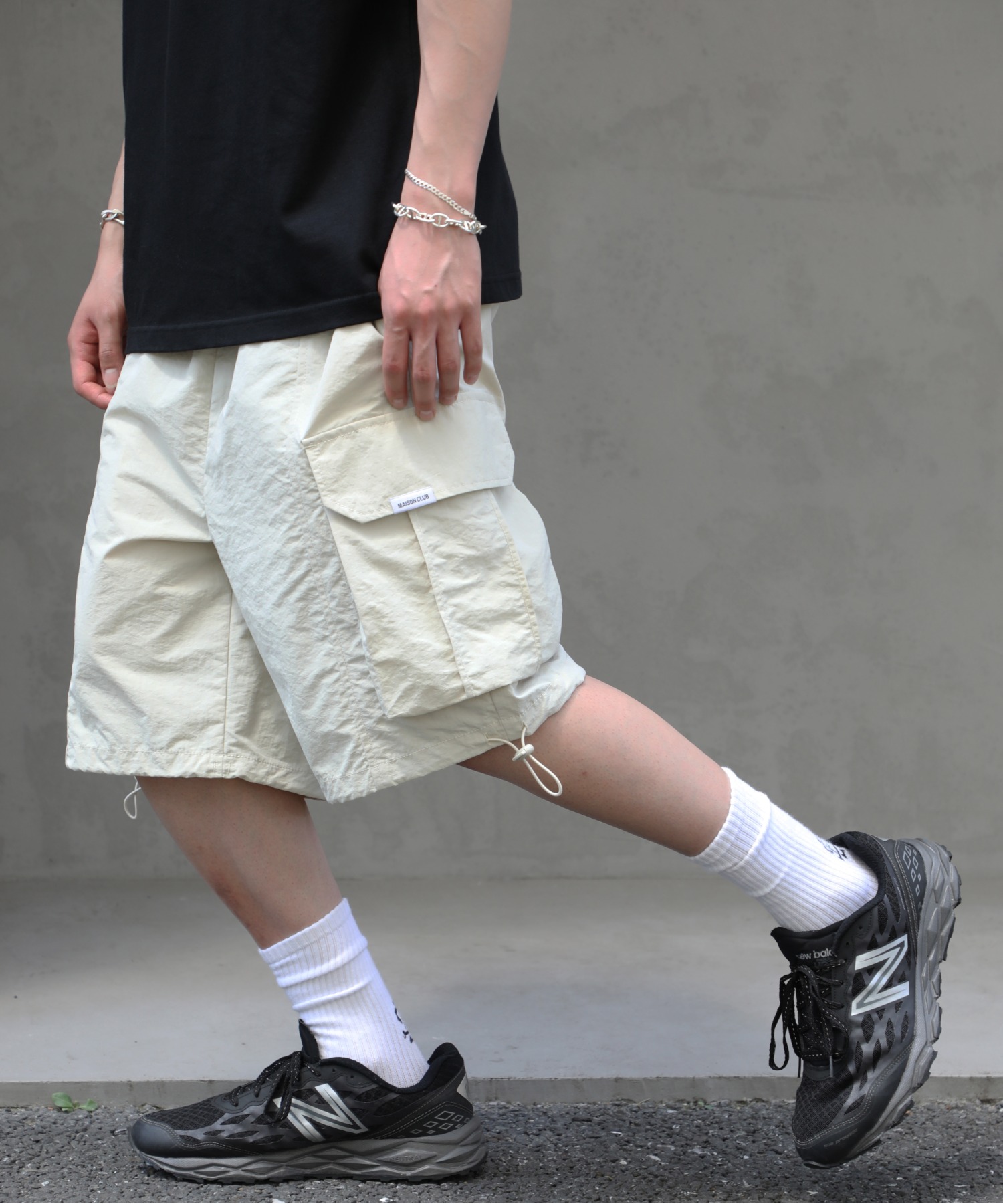 セール25%OFF】メゾンクラブ MAISON CLUB ワイドカーゴパンツ
