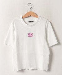 byLOVEiT/テキスト刺しゅうTシャツ/505386280