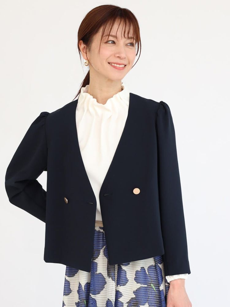 福袋安いいね半額ストア クーポン】【セール 49%OFF】フェンネル FENNEL ノーカラー ジャケット・アウター