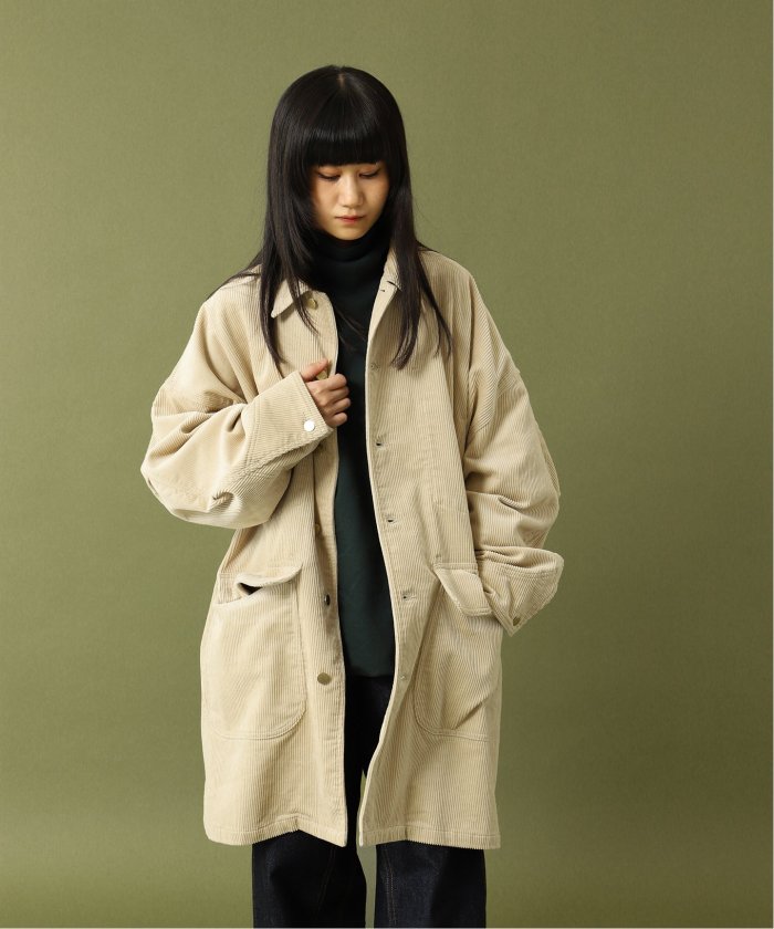 FOLL / フォル】wardrobe cocoon corduroy half coat(505413508