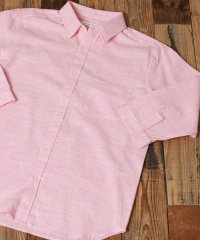 marukawa shonan/マルカワ MARUKAWA [涼感素材]強撚コットン 無地＆チェック 七分袖シャツ/メンズ シャツ 7分 夏 涼しい/505392770