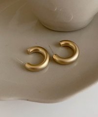 ARGO TOKYO/アルゴトウキョウ ARGO TOKYO G10 Coating Open Pipe Earrings 26154 ゴールドコーテイングオープンパイプイヤリング/505411372