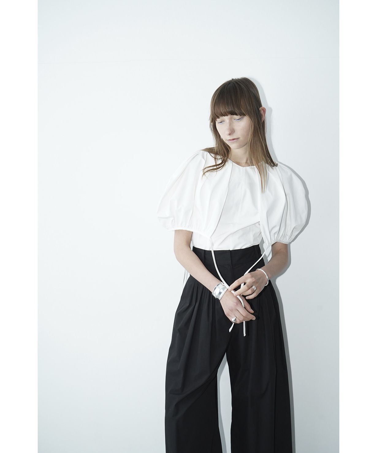 【新品・未使用】CLANE BALLOON SLEEVE サイズ2 CLANE(クラネ) BALLOON SLEEVE GATHER KNIT TOPS - COLDBECK