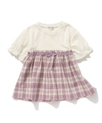 SHOO・LA・RUE(Kids) /【110－140cm】ドッキング五分袖プルオーバー/505392384