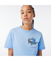 LACOSTE/『Lacoste x Netflix』 アレンジワニロゴレディースTシャツ/505416051