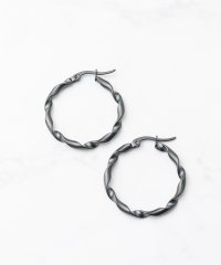 ar/mg/【76】【SV06033】Stainless Twist Ring Pierce 30mm－ツイストリング ピアス/505416249