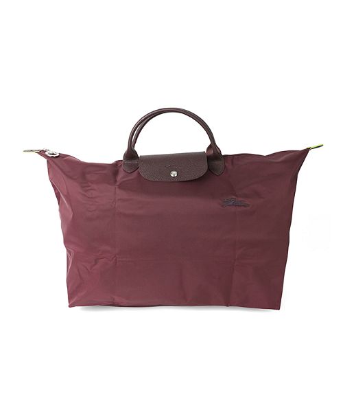 LONGCHAMP ロンシャン 本革 レザー切替 ラージサイズ なみうっ