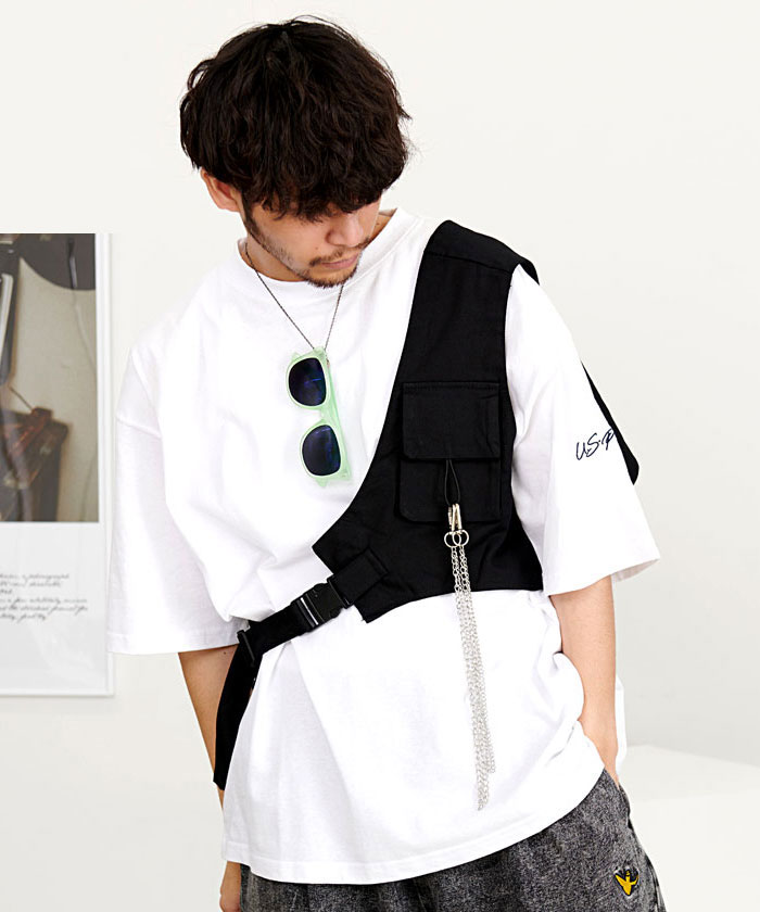 KAPITAL　アシンメトリー　変形　ベストジレ　綿　刺繍　染色　サイズ１ KAPITAL アシンメトリー 変形 ベストジレ 綿 刺繍 染色 サイズ1