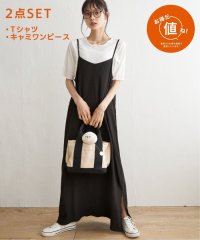 LBC/【2点セット】Tシャツセット楊柳キャミワンピース/505308713