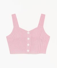 To b. by agnes b. OUTLET/【Outlet】WU55 BUSTIER フロントボタンストライプビスチェ/505404335