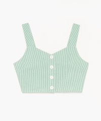 To b. by agnes b. OUTLET/【Outlet】WU55 BUSTIER フロントボタンストライプビスチェ/505404337