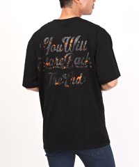 LUXSTYLE/フライペイント半袖Tシャツ/Tシャツ メンズ 半袖 ロゴ プリント ペイント ペンキ バックプリント ビッグシルエット/505419706