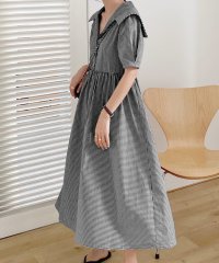 TeddyShop/テディショップ Teddyshop レディース ビッグセーラーカラーギンガムチェックワンピ/505420348