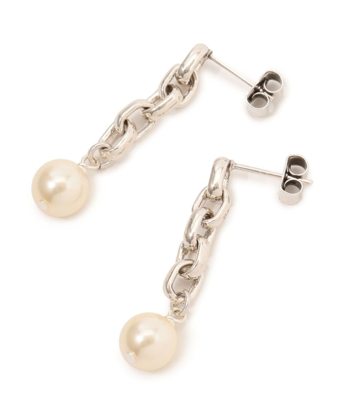 2025年激安 セール】PHILIPPE パール×チェーンピアス(505420434 AUDIBERT アクセサリー