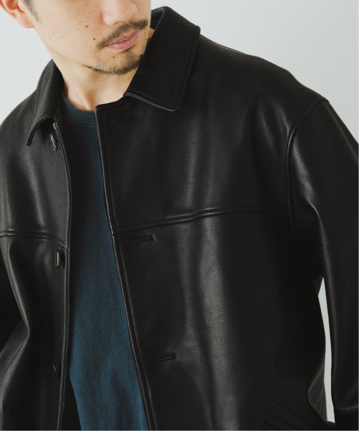 セール 30%OFF】SHEEP LEATHER JACKET / シープレザー カーコート