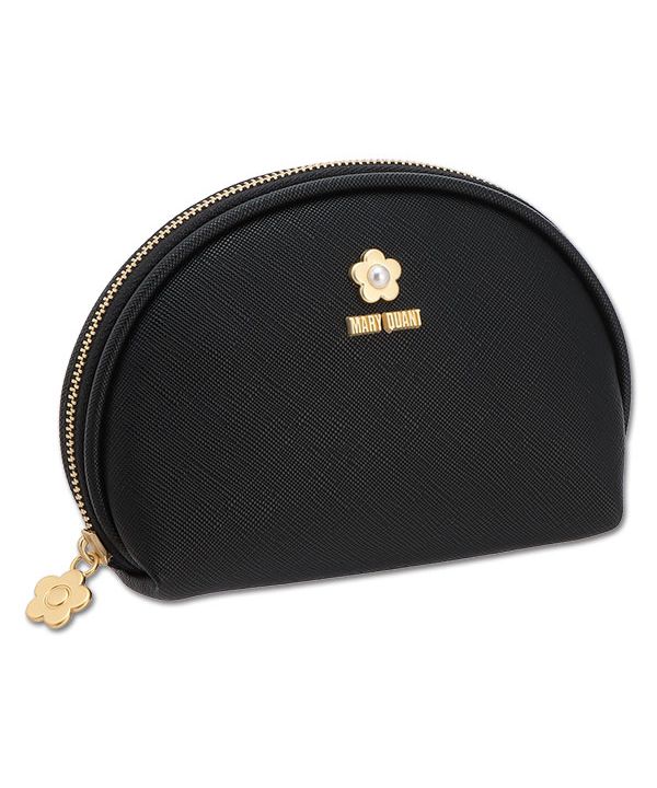 マリークワント MARY QUANT サフィアーノパール ラウンドポーチ マリークワント MARY QUANT サフィアーノパール ラウンドポーチ