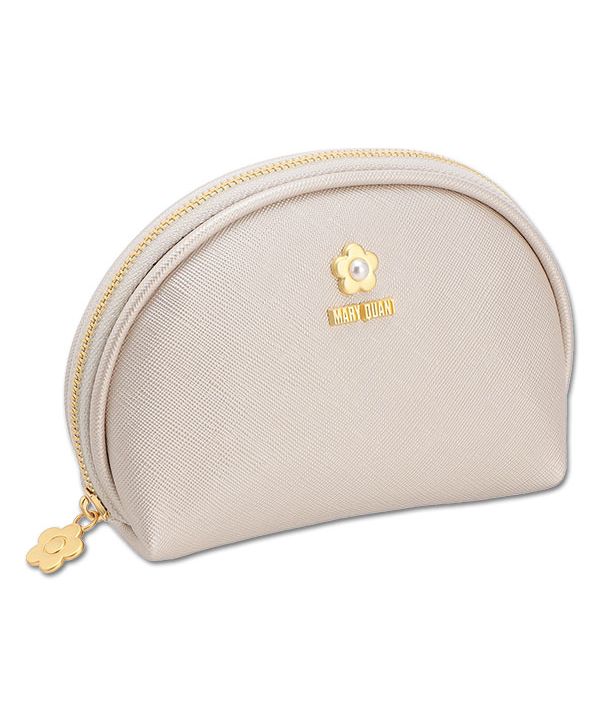 マリークワント MARY QUANT サフィアーノパール ラウンドポーチ マリークワント MARY QUANT サフィアーノパール ラウンドポーチ