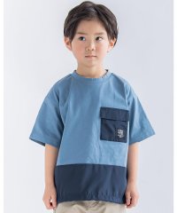 BeBe Petits Pois Vert/天竺 ＋ ポリエステル タフタ ポケット 付き Tシャツ (95~150cm)/505421070