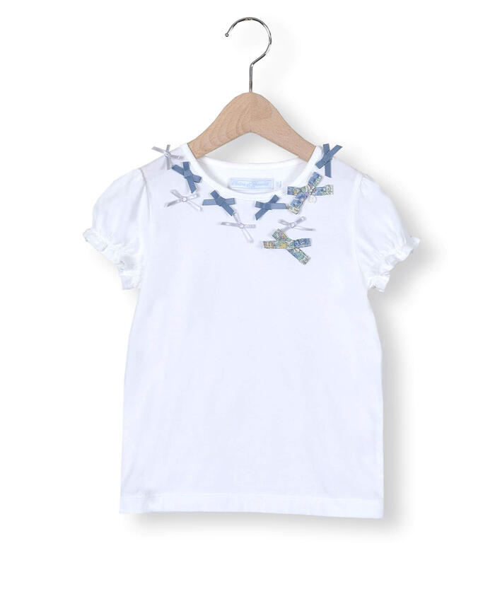 セール】リバティ プリント ( Garden Posy ) ベア天 花柄 Tシャツ (9 ...