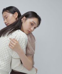 NATURAL BEAUTY BASIC/シャギーラメジャガードニット/505421593