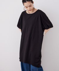 Fashion Letter/Fashion Letter ファッションレター 大きいサイズ 5分袖アシメプルオーバー チュニック Tシャツ トップス ワンピース 変形 ビッグシルエット ロ/505424025