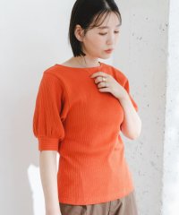 URBAN RESEARCH ROSSO/F by ROSSO　コットンプリーツリブ5分袖プルオーバー/505424477