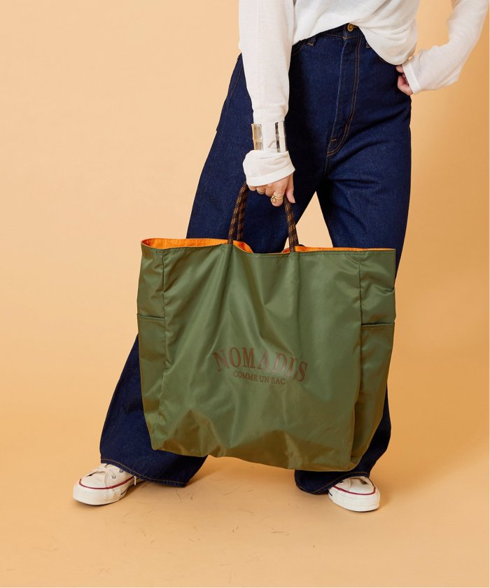 ノマディス　トートバッグ　nomadis sac L リバーシブル　タグ付　新品 ノマディス トートバッグ nomadis sac L リバーシブル タグ付
