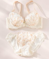 fran de lingerie/ほっこり刺繍のフェミニンデザインバストメイクもバッチリ 「ガーデンブーケ」 ブラジャーショーツセット/505417744