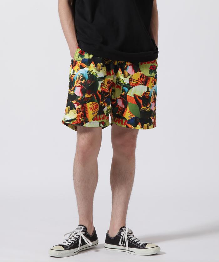 Aloha Blossom/アロハブロッサム/Wez Collage Beach Shorts