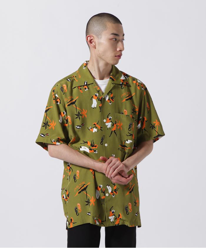Aloha Blossom アロハシャツ 半袖　キングアンドクイーン クーポン】Aloha Blossom/アロハ ブロッサム/KING＆QUEEN SHIRTS