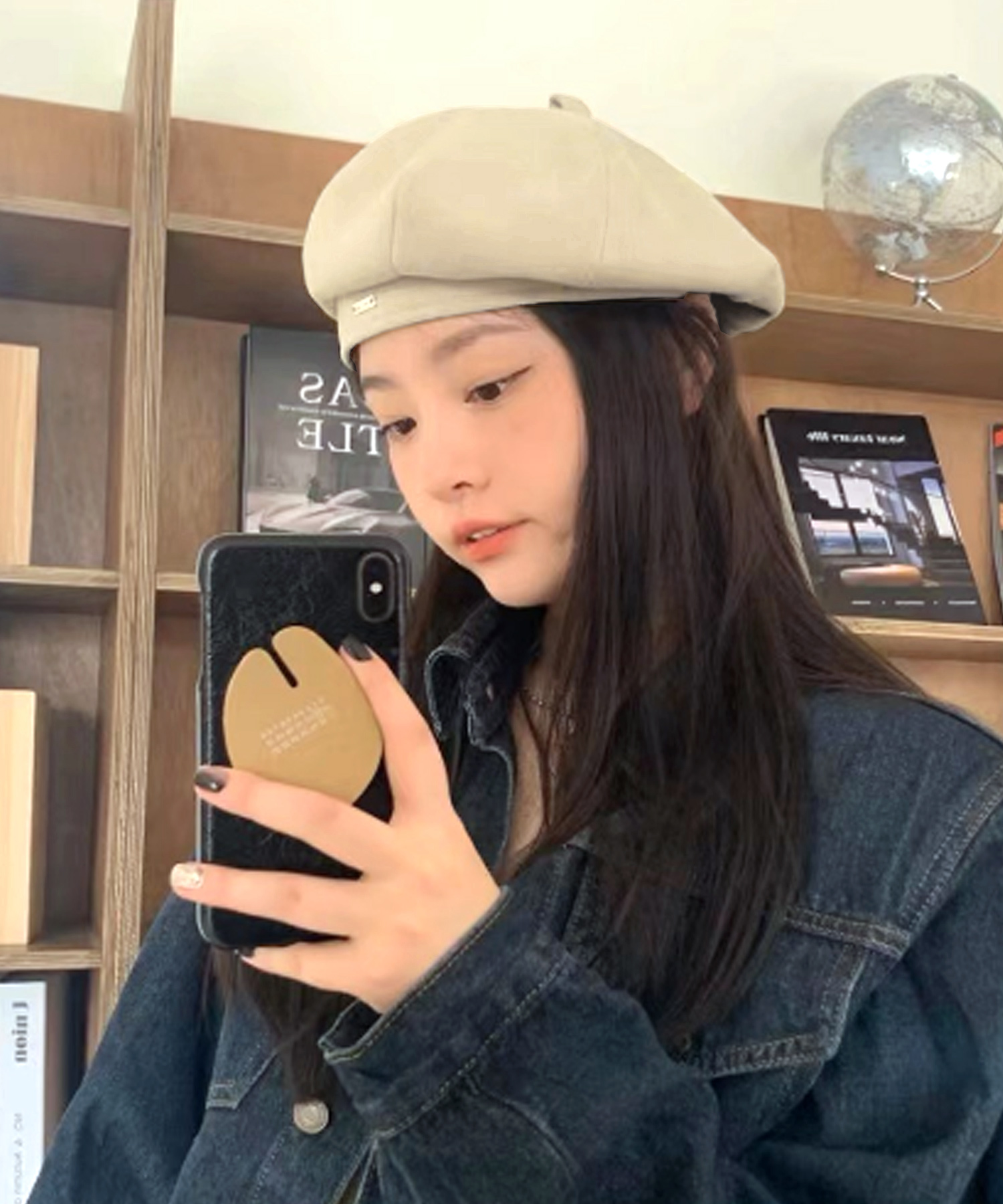セール51%OFF】ワンポイントベレー帽 韓国ファッション 10代 20代 30代