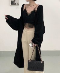 Dewlily/ロングカーディガン 韓国ファッション 10代 20代 30代 大人っぽい 羽織りやすい ロング丈 紫外線対策 エアコン対策 オシャレ カジュアル/505425641