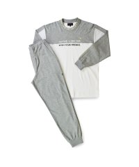 adabat/アダバット adabat ルームウェア 部屋着 パジャマ セットアップ ナイトウェア 長袖 メンズ ニット KNIT PAJAMAS グレー ネイビー 0214/505425957