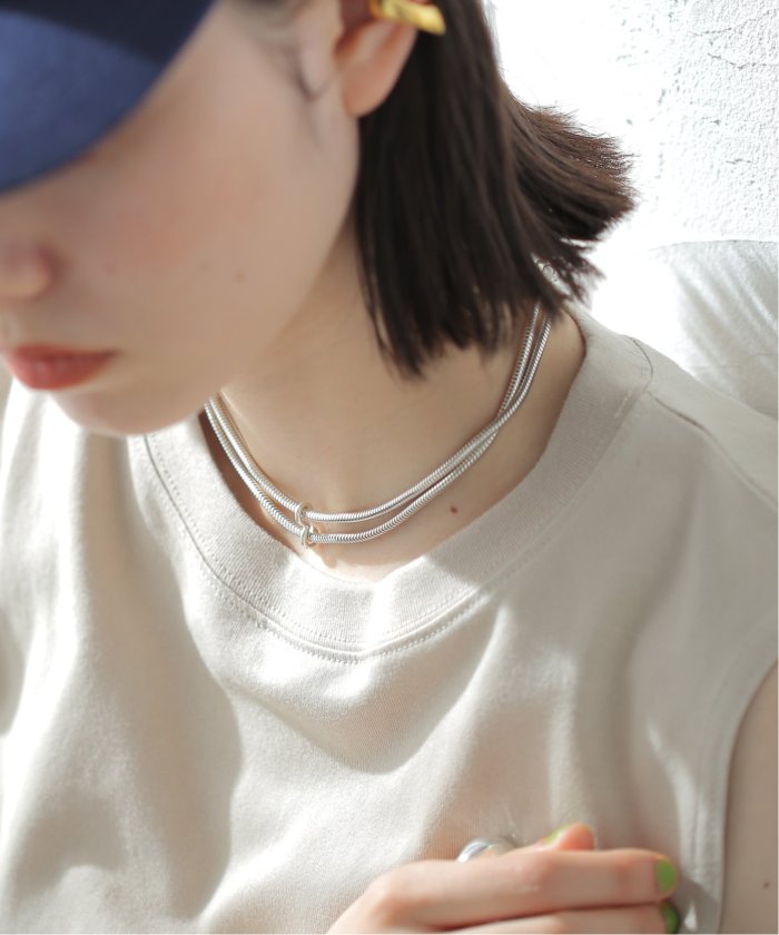 SAPIR BACHAR/サピア バシャール】DOUBLE SNAKE CHOKER