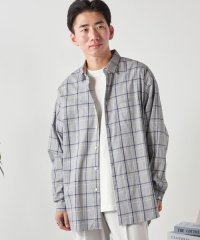 SHIPS any MEN/SHIPS any: オーバーサイズ レギュラーカラー チェック／ストライプ 長袖 シャツ◇/505426638