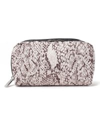 LeSportsac/RECTANGULAR COSMETICクラシックパイソンアイボリー/505399829