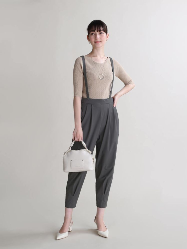 セール 48%OFF】フェンネル FENNEL サスペンダータックパンツ