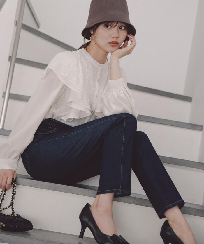 セール 30%OFF】テーパードデニムパンツ(505426848