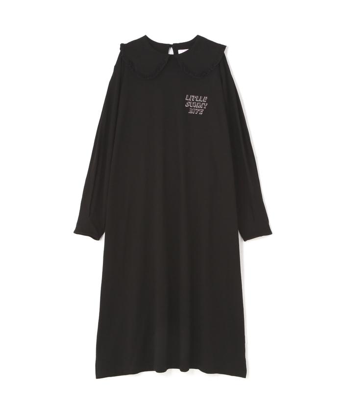 LittleSunnyBite/リトルサニーバイト/Frill collar long tee