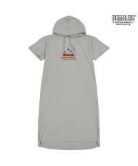  PEANUTS/ピーナッツ PEANUTS スヌーピー ワンピース 裏毛 スウェット 半袖 プリント ルーシー ウッドストック SNOOPY PEANUTS/505417417